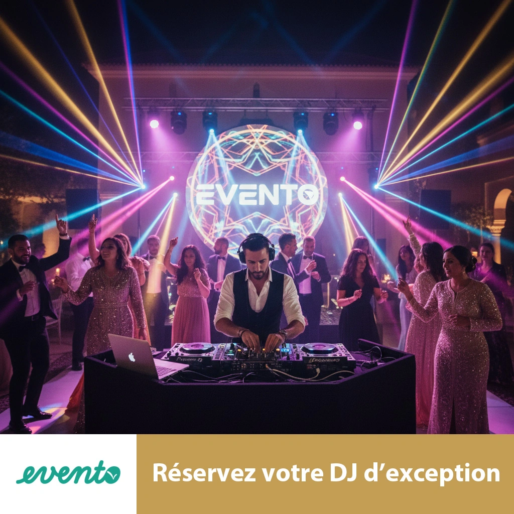 DJ professionnel animant une réception de mariage à Marrakech